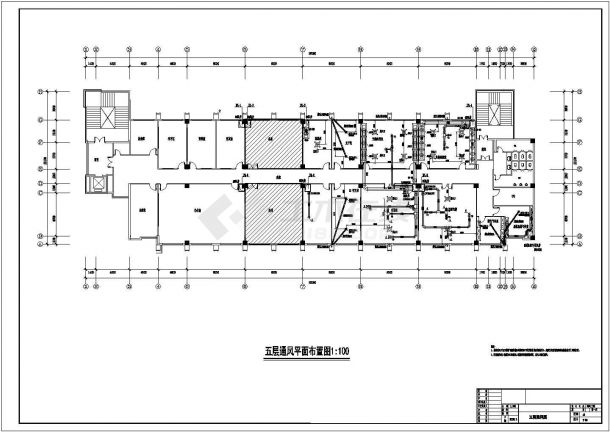 某检测楼建筑通风工程设计CAD图纸